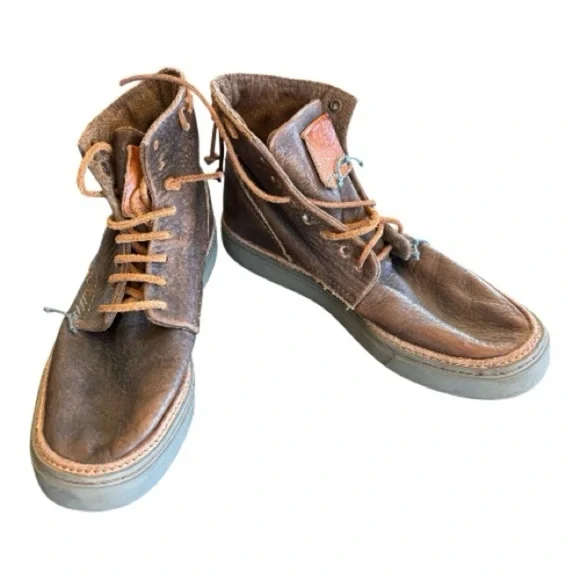 SATORISAN Men's Hida Spitfire Stone
Brown Shabby Leather Boot. - Picture 5 of 13